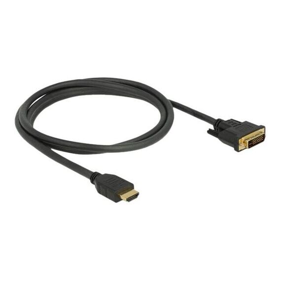 Delock - Adapter cable - HDMI male to DVI-D male - 1.5 m  | 85653