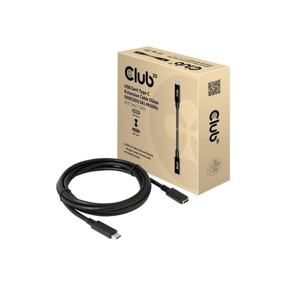 Club 3D CAC-1531 - USB extension cable - USB-C (M) to USB-C (F) -