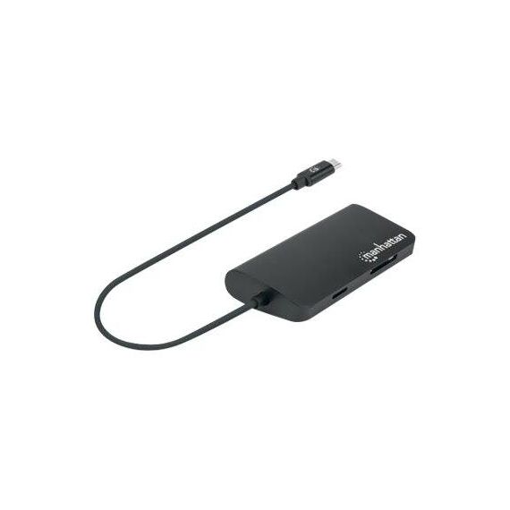 Manhattan USB-C Dock/Hub with Card Reader, Ports (x5) Et | 152372
