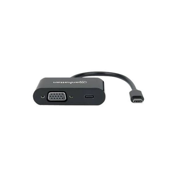 Manhattan USB-C to VGA and USB-C (inc Power Delivery), 1 | 153430