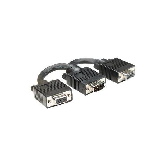 Manhattan SVGA Y Cable, HD15, 15cm, Male to Females, Spl | 304559
