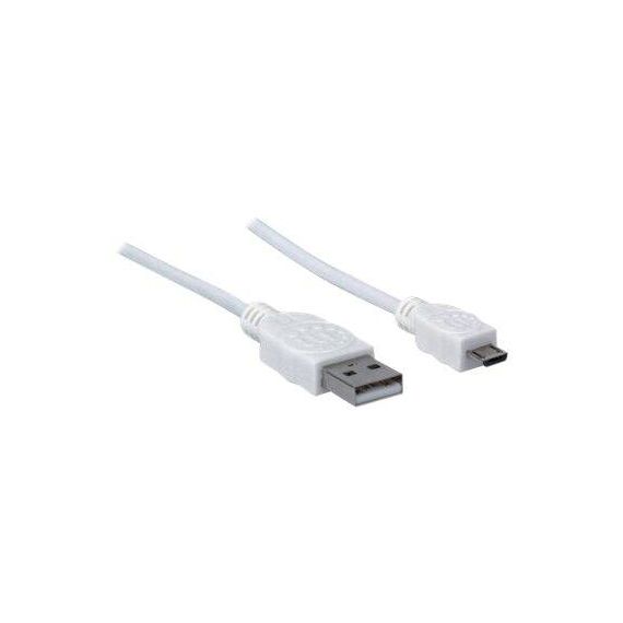 Manhattan USB-A to Micro-USB Cable, 1.8m, Male to Male,  | 324069