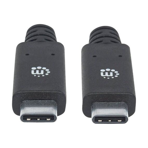 Manhattan USB-C to USB-C Cable, 2m, Male to Male, Black, | 354905