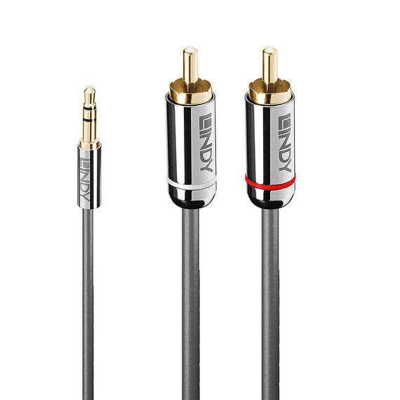 Lindy Cromo Line - Audio adaptor - RCA x 2 male to mini-p | 35334