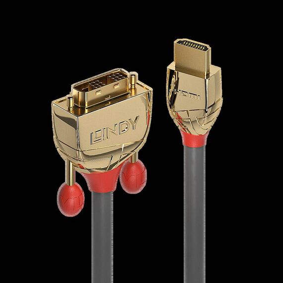 Lindy Gold Line - Video cable - HDMI (M) to DVI-D (M) - 2 | 36195