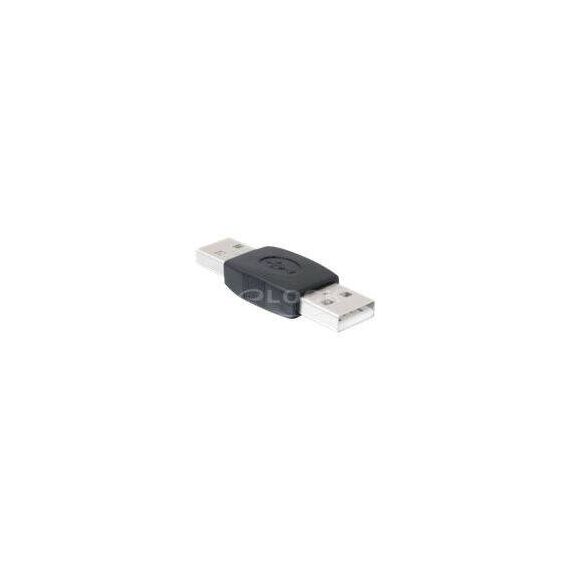Delock - USB gender changer - USB (M) to USB (M) - black | 65011