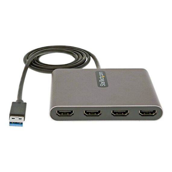 StarTech.com USB 3.0 to 4 HDMI Adapter, External Video | USB32HD4