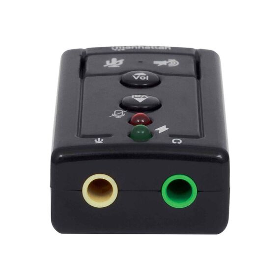 Manhattan USB-A Sound Adapter, USB-A to 3.5mm Mic-in and | 152341