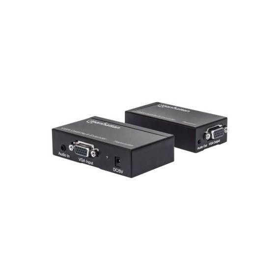 Manhattan VGA Cat5/5e/6 Extender, Extends video and audi | 177344