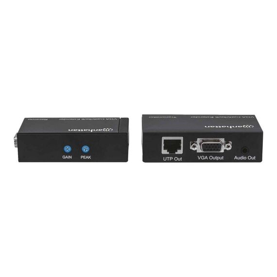 Manhattan VGA Cat5/5e/6 Extender, Extends video and audi | 177344