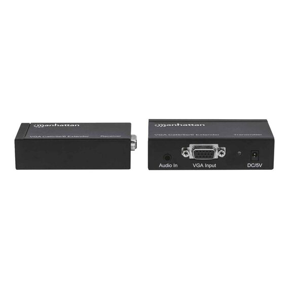 Manhattan VGA Cat5/5e/6 Extender, Extends video and audi | 177344