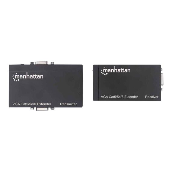 Manhattan VGA Cat5/5e/6 Extender, Extends video and audi | 177344