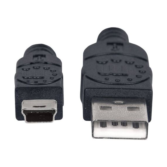 Manhattan USB-A to Mini-USB Cable, 1.8m, Male to Male, B | 333375