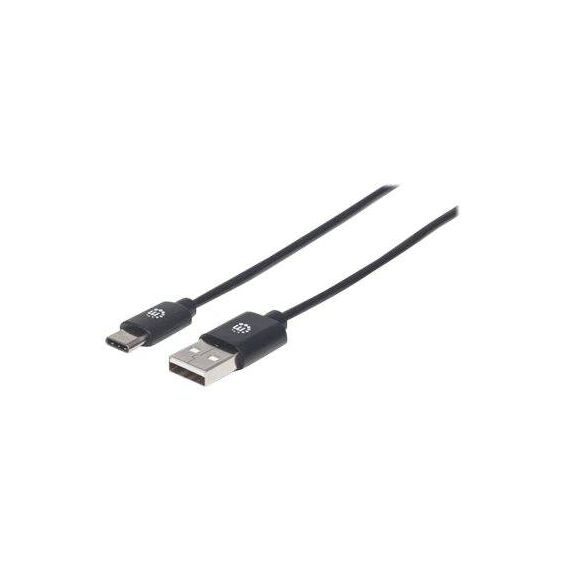 Manhattan USB-C to USB-A Cable, 50cm, Male to Male, Blac | 354912