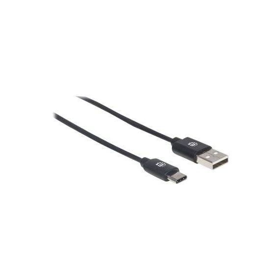 Manhattan USB-C to USB-A Cable, 50cm, Male to Male, Blac | 354912