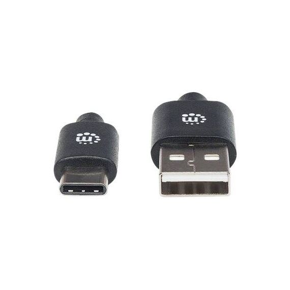Manhattan USB-C to USB-A Cable, 50cm, Male to Male, Blac | 354912