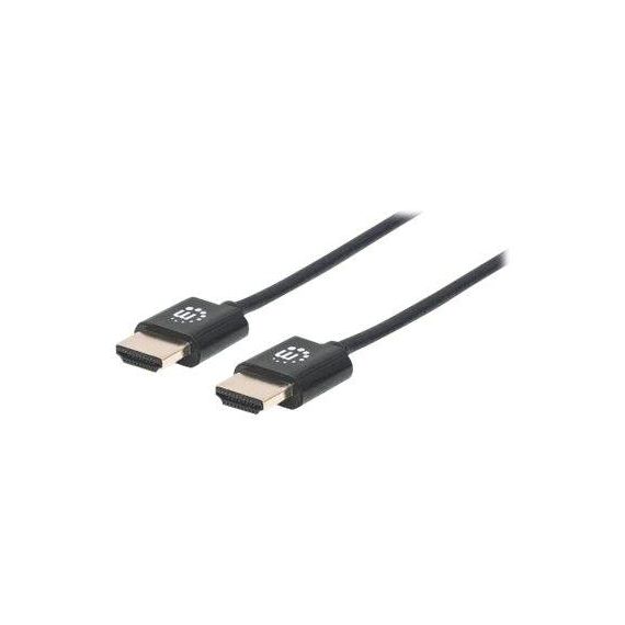 Manhattan HDMI Cable with Ethernet (Ultra Thin), 4K@60Hz | 394352