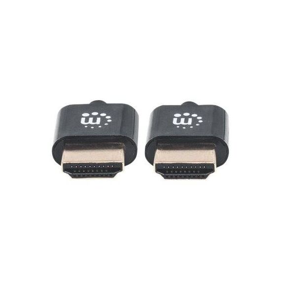 Manhattan HDMI Cable with Ethernet (Ultra Thin), 4K@60Hz | 394352