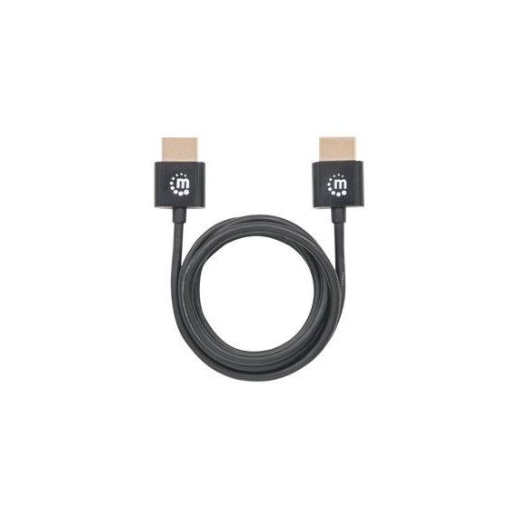 Manhattan HDMI Cable with Ethernet (Ultra Thin), 4K@60Hz | 394352