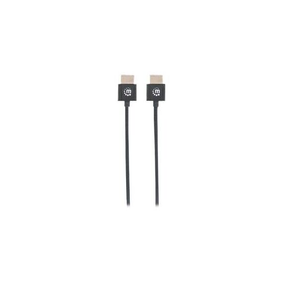 Manhattan HDMI Cable with Ethernet (Ultra Thin), 4K@60Hz | 394352
