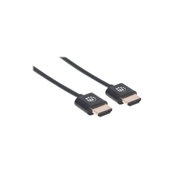 Manhattan HDMI Cable with Ethernet (Ultra Thin), 4K@60Hz | 394376