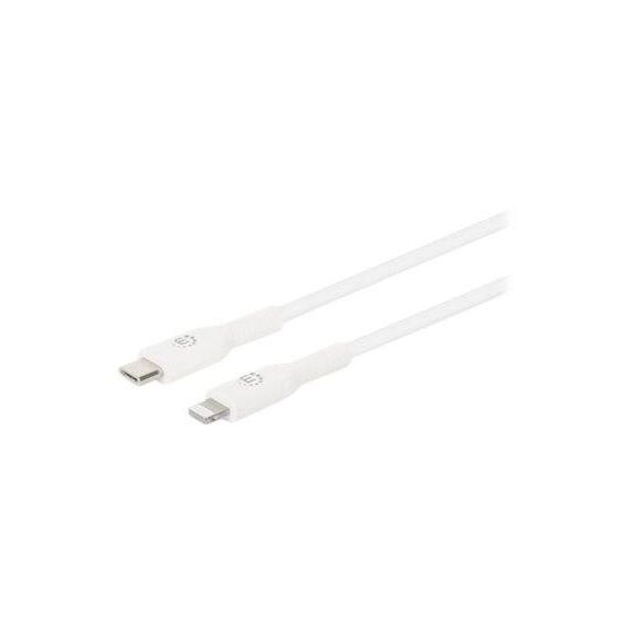 Manhattan USB-C to Lightning Cable, Charge & Sync, 2m, W | 394529