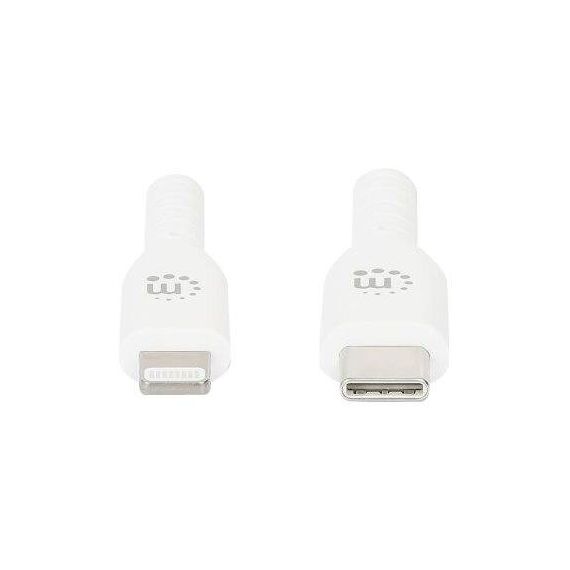Manhattan USB-C to Lightning Cable, Charge & Sync, 2m, W | 394529