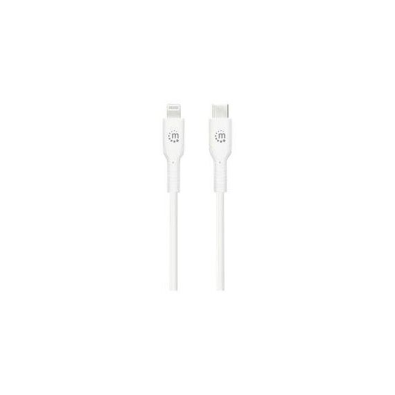 Manhattan USB-C to Lightning Cable, Charge & Sync, 2m, W | 394529