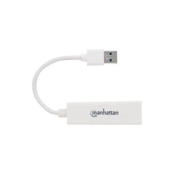 Manhattan USB-A Gigabit Network Adapter, White, 10/100/1 | 506847