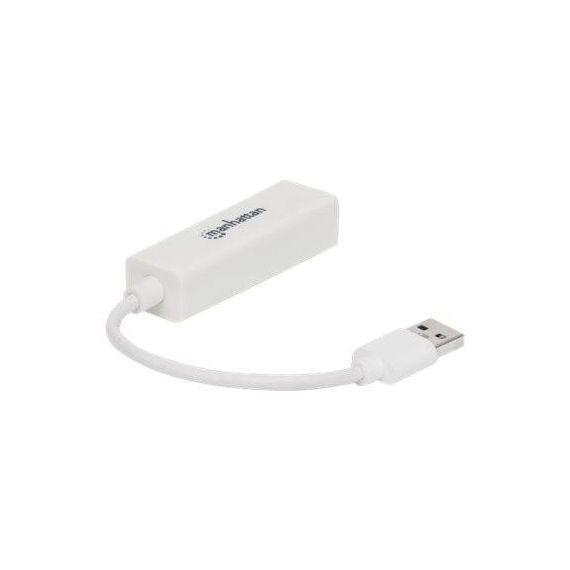Manhattan USB-A Gigabit Network Adapter, White, 10/100/1 | 506847