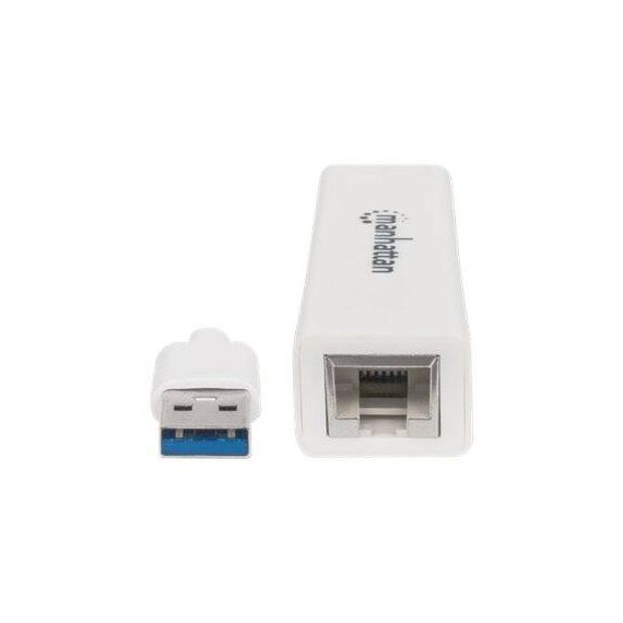 Manhattan USB-A Gigabit Network Adapter, White, 10/100/1 | 506847