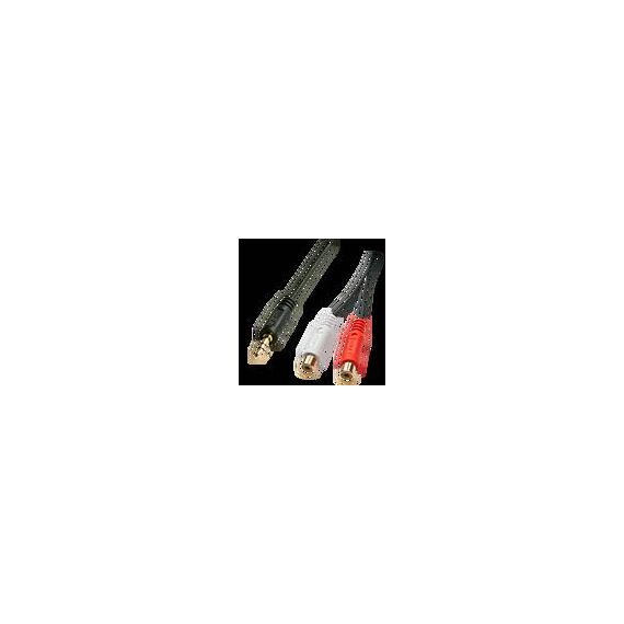 Lindy Premium - Audio adaptor - 0.08 mm² - RCA x 2 (F) to | 35678