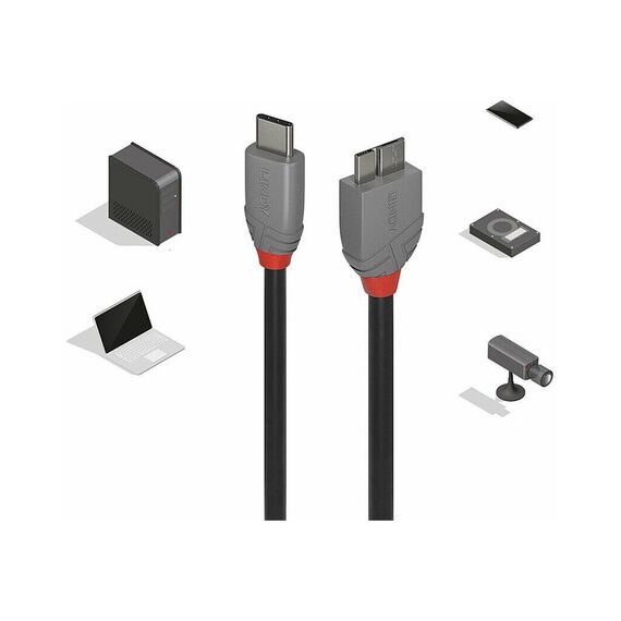 Lindy Anthra Line - USB cable - 24 pin USB-C (M) to Micro | 36623