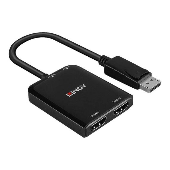 Lindy - Video/audio splitter - MST hub, DisplayPort - 2 x | 38433