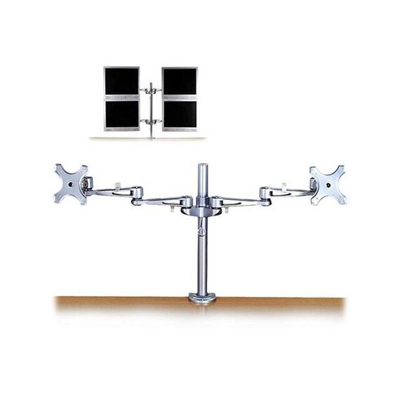 Lindy Dual Adjustable LCD Arms - Mounting component (2 ar | 40697