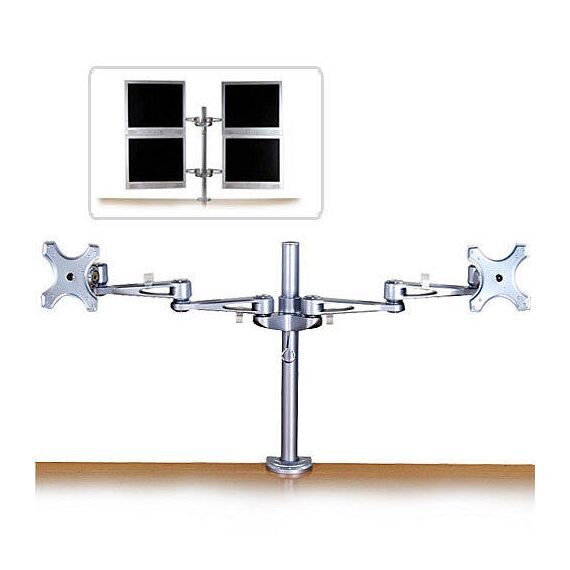Lindy Dual Adjustable LCD Arms - Mounting component (2 ar | 40697