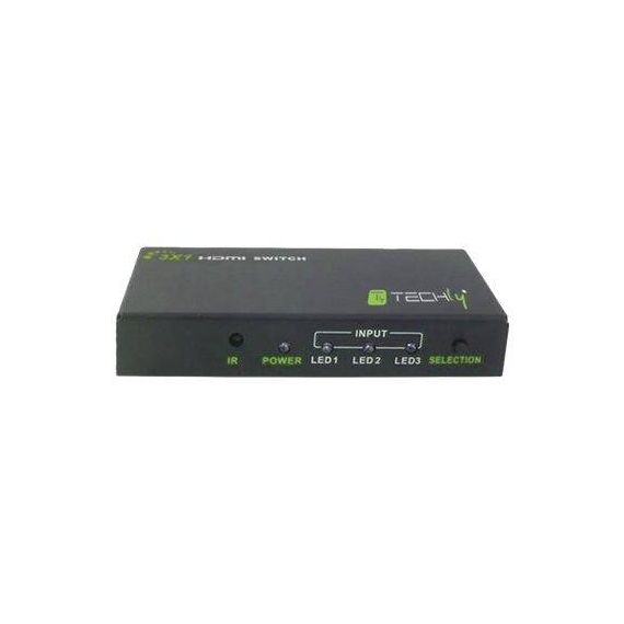 techly HDMI 3 IN 1 OUT with Remote Control, 4Kx | IDATA-HDMI-4K31