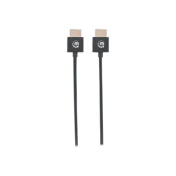 Manhattan HDMI Cable with Ethernet (Ultra Thin), 4K@60Hz | 394369