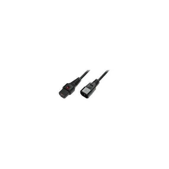 MicroConnect - Power extension cable - IEC 60320 C14  | EK601SW.3