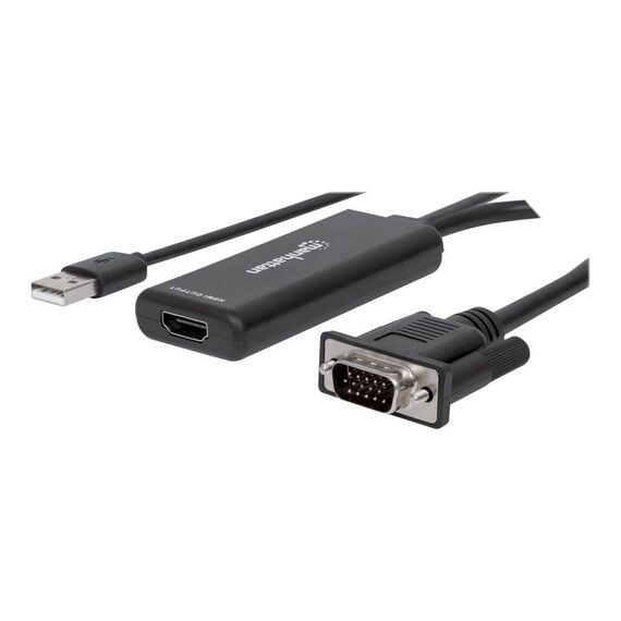 Manhattan VGA and USB-A to HDMI Converter, Analog VGA Vi | 152426