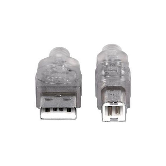 Manhattan USB-A to USB-B Cable, 5m, Male to Male, Transl | 345408