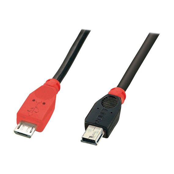 Lindy - USB cable - mini-USB Type B (M) to Micro-USB Type | 31717