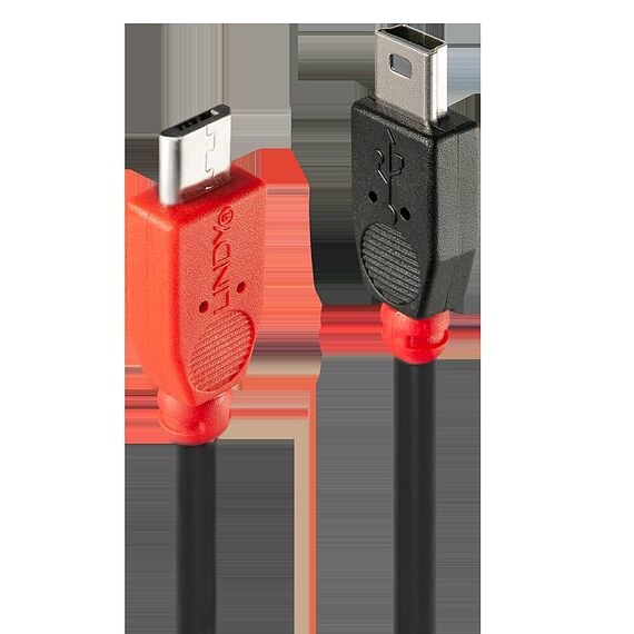 Lindy - USB cable - mini-USB Type B (M) to Micro-USB Type | 31717