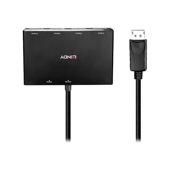 Lindy - Video/audio splitter - 4 x DisplayPort - desktop | 38431