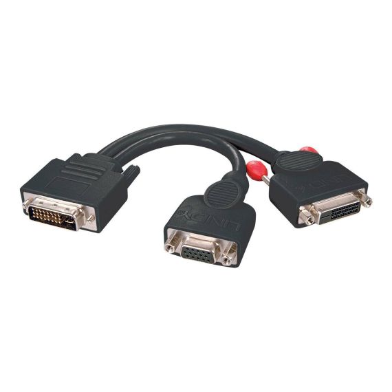 Lindy - VGA adapter - dual link - DVI-I (M) to HD-15 (VGA | 41218
