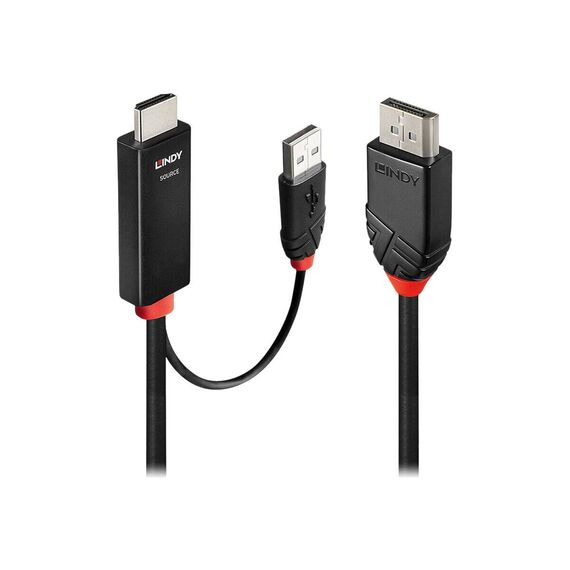 Lindy - Adapter cable - HDMI, USB (power only) male to Di | 41500