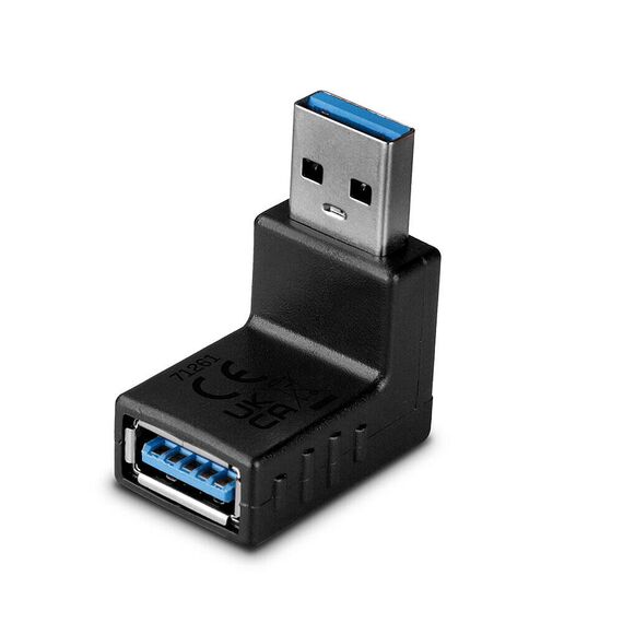 Lindy USB 3.0 90 Degree Up Type A Male to Female Right An | 71261