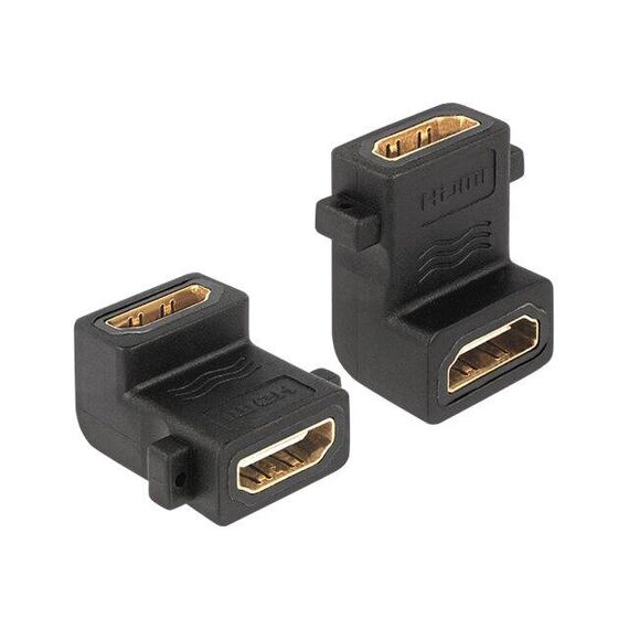 DeLOCK - HDMI coupler - HDMI (F) to HDMI (F) - 90° connec | 65510