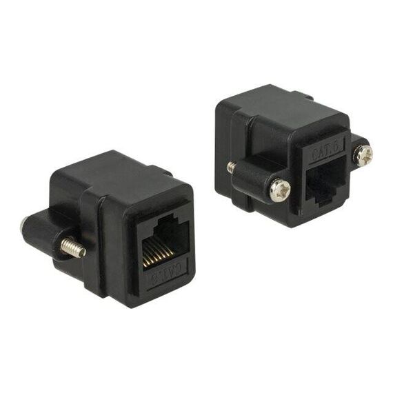 DeLOCK Panel-Mount - Network coupler - RJ-45 (F) to RJ-45 | 85124