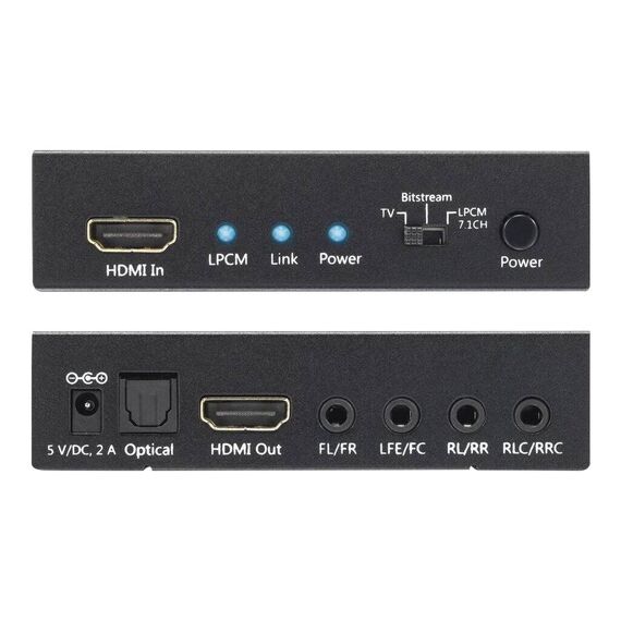 Techly IDATA HDMI-EA74K - Audio disembedder | IDATA-HDMI-EA74K